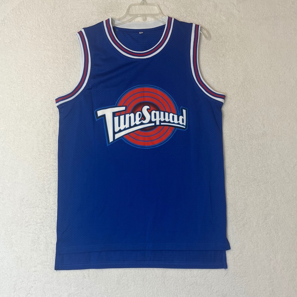 Space Jam Tune Squad Michael Jordan 23 Basketball Jersey Blue Mesh Mens Medium